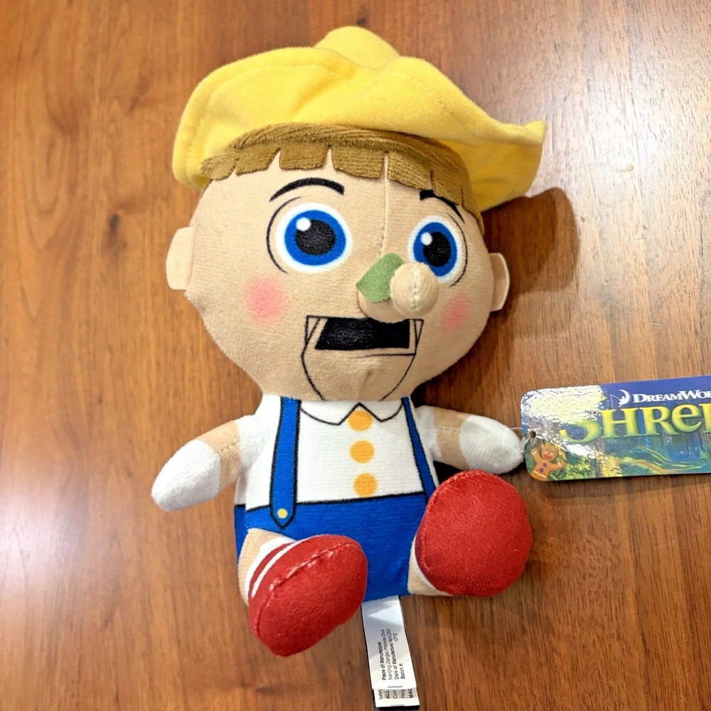 Dreamworks Pinocchio Plush 7-inch Stuffed Toy NEW with tags